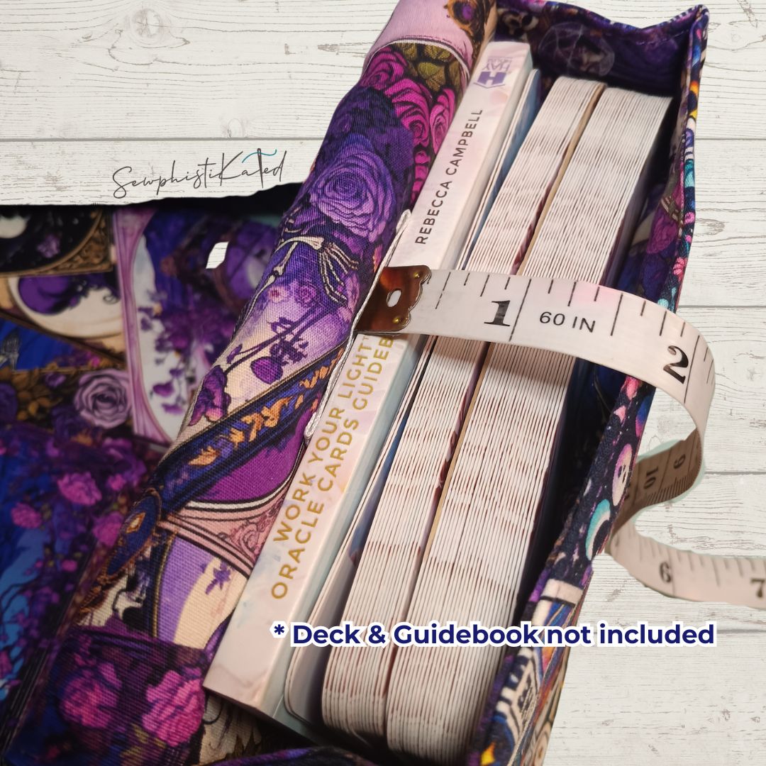 Cosmic Skeleton Wraparound Tarot &amp; Oracle Deck Case + Reading Mat