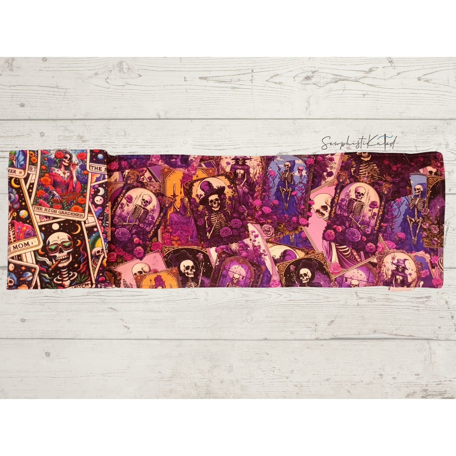 Cosmic Skeleton Wraparound Tarot &amp; Oracle Deck Case + Reading Mat