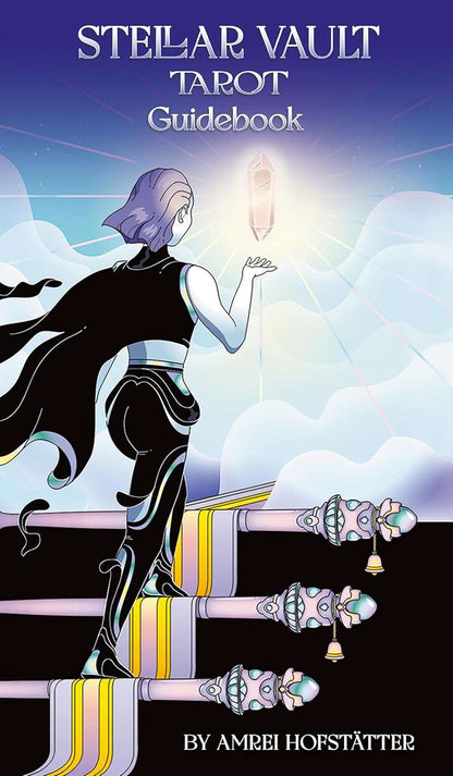 Stellar Vault Tarot major arcana card with silver edge and celestial artwork