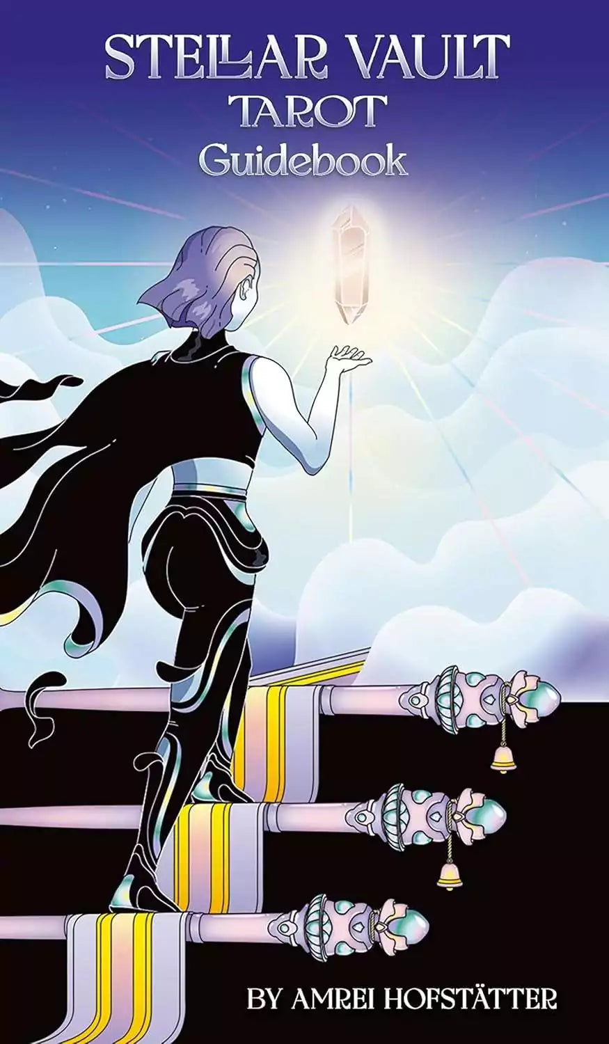 Stellar Vault Tarot major arcana card with silver edge and celestial artwork