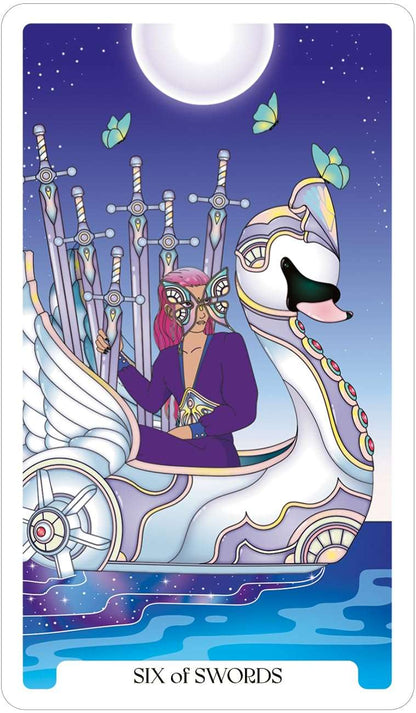 Stellar Vault Tarot card showing galactic and spiritual symbolism