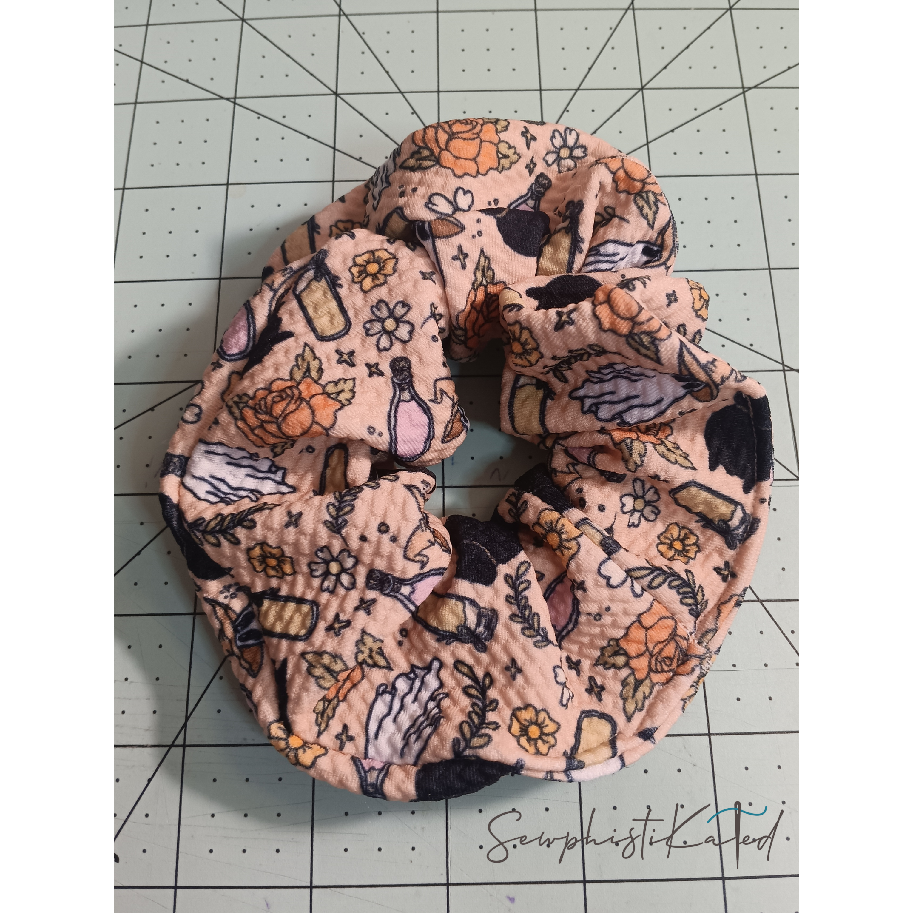 Witchy Ghost &amp; Potion Headbands &amp; Scrunchies | Handmade Spooky Floral Hair Accessories