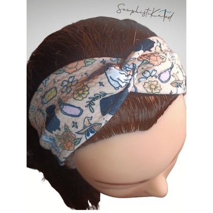 Witchy Ghost &amp; Potion Headbands &amp; Scrunchies | Handmade Spooky Floral Hair Accessories