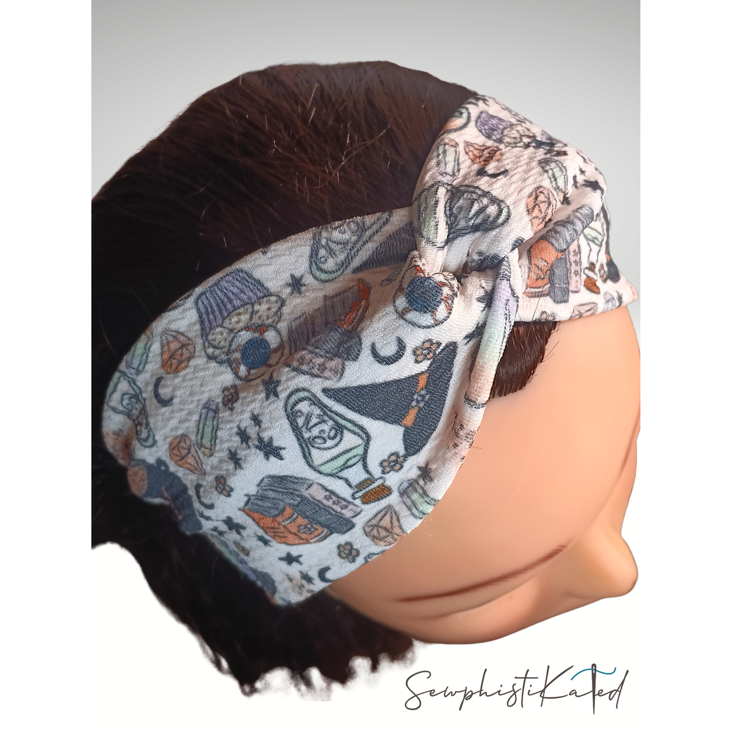 Witchy Headbands &amp; Scrunchies – Crystal Ball, Potion, Moon &amp; Star Hair Accessories