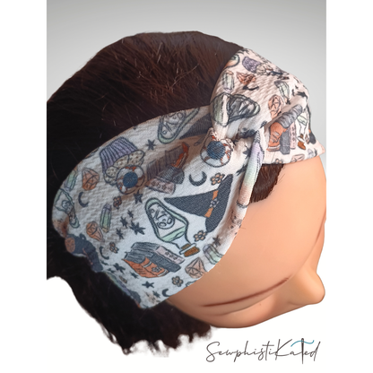 Witchy Headbands &amp; Scrunchies – Crystal Ball, Potion, Moon &amp; Star Hair Accessories