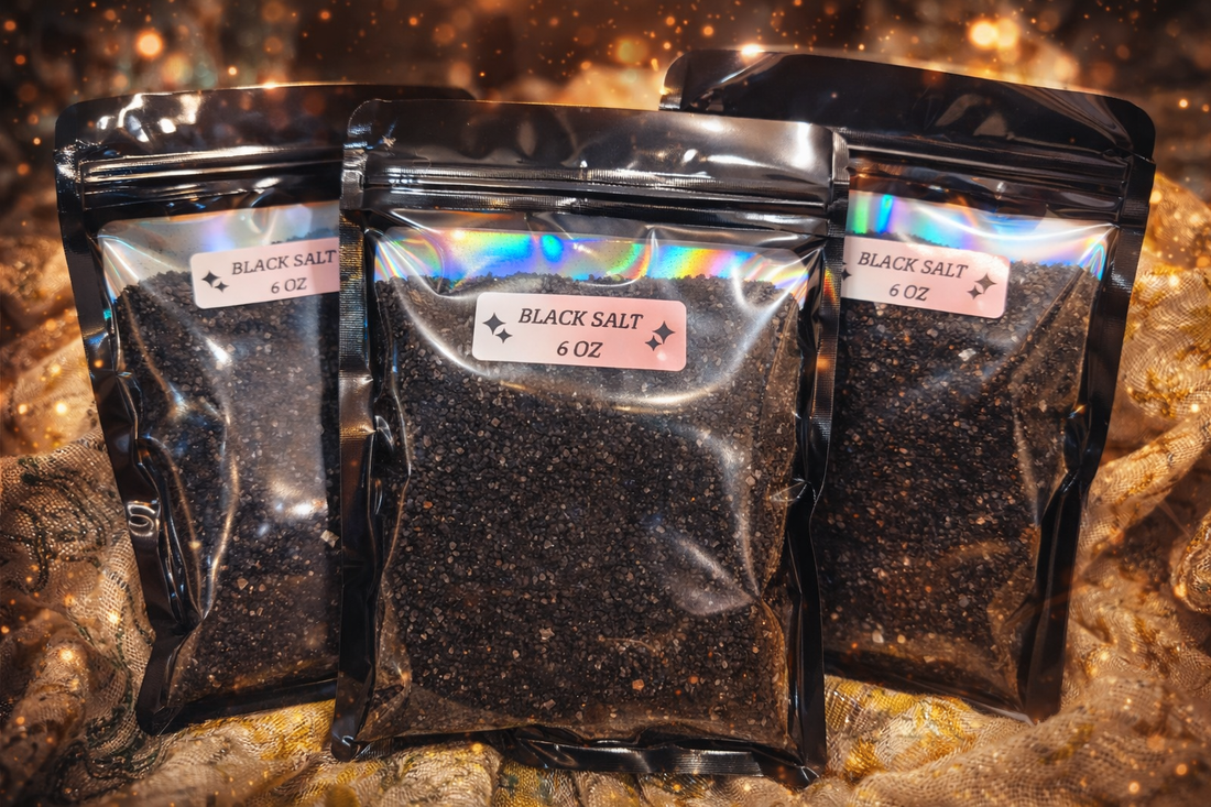 Handcrafted Black Salt- 6 ounce bag