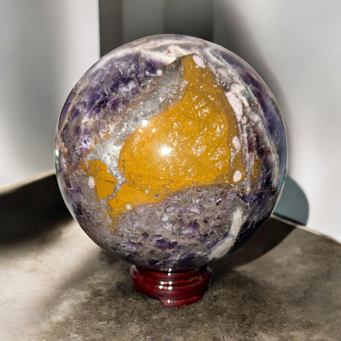 5" Yellow Dream Amethyst Sphere - 3.39kg