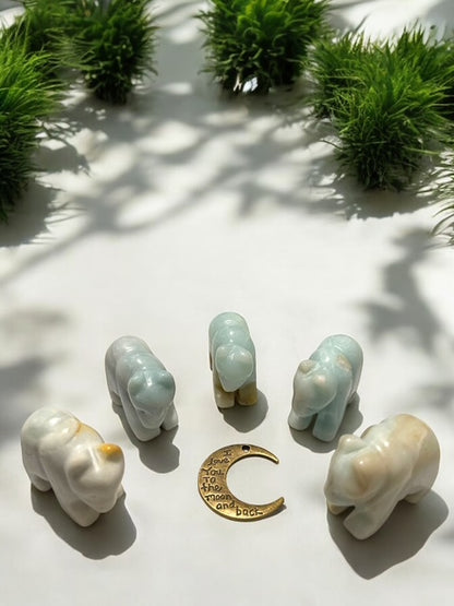 Amazonite Bear Crystal Carving