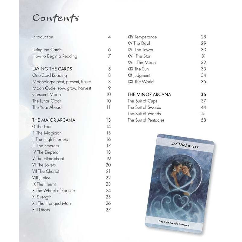 Lunar Tarot by Jayne Wallace | 78-Card Moon Tarot Deck &amp; Guidebook