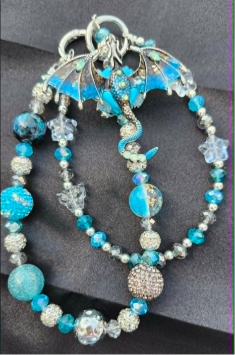 Handbag &amp; Purse Chain - Blue Dragon