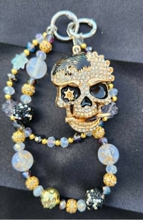 Handbag &amp; Purse Chain - Golden Skull