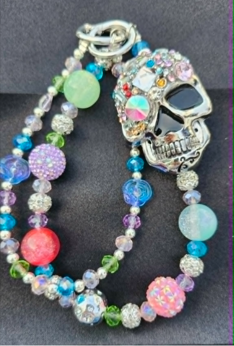 Handbag &amp; Purse Chain - Skull Multi Color