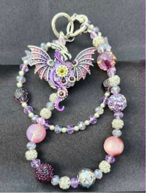 Handbag &amp; Purse Chain - Purple Dragon
