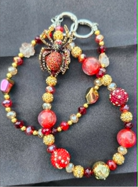 Handbag &amp; Purse Chain - Red Spider
