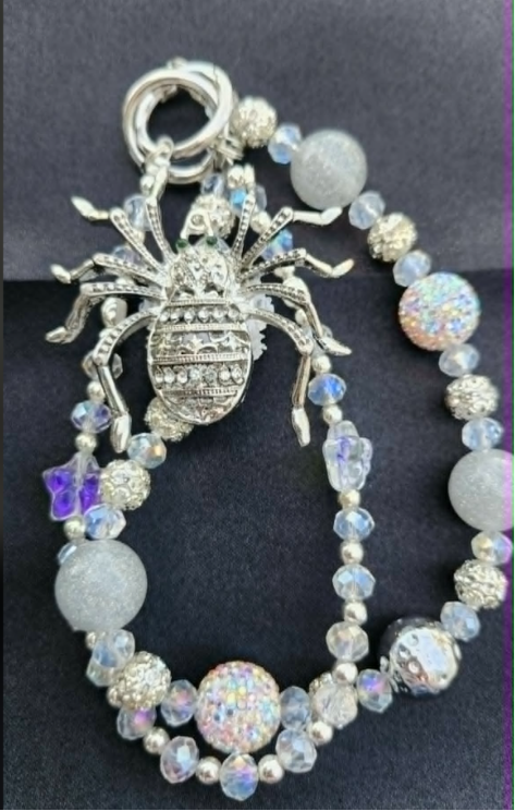 Handbag &amp; Purse Chain - Silver Spider