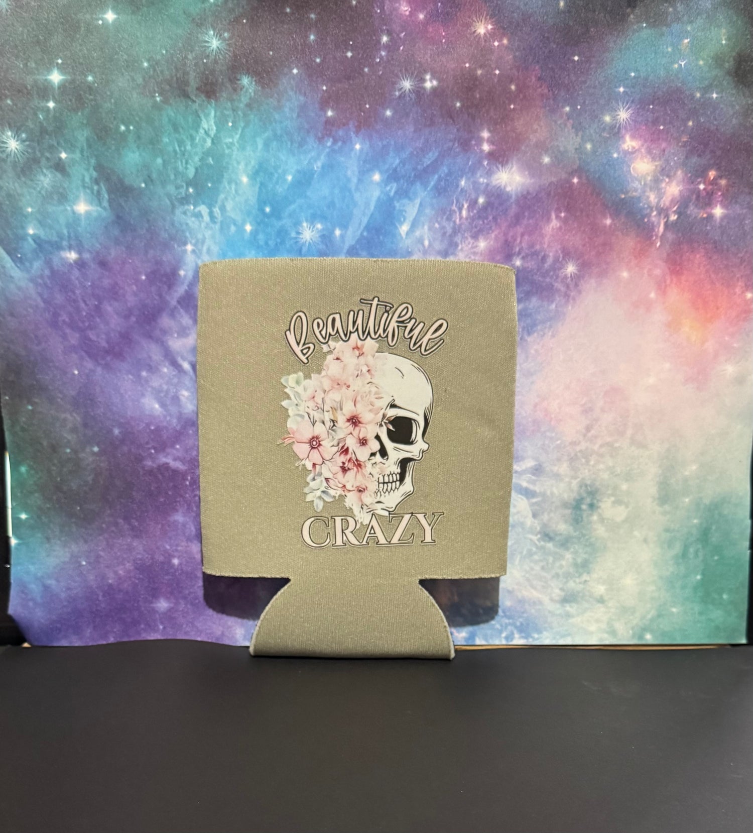 Koozie - Grey with Heat Transfer Design