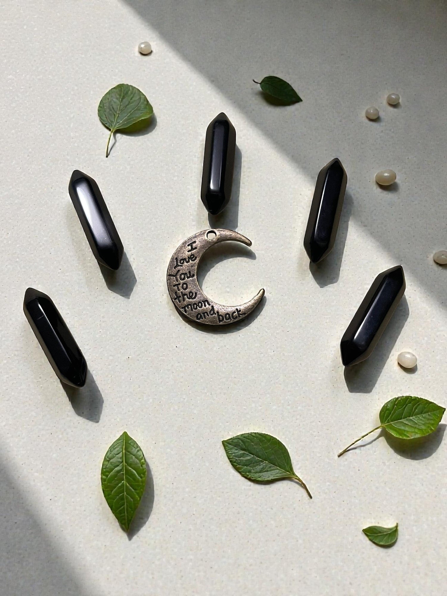 Black Obsidian Double Terminated Points