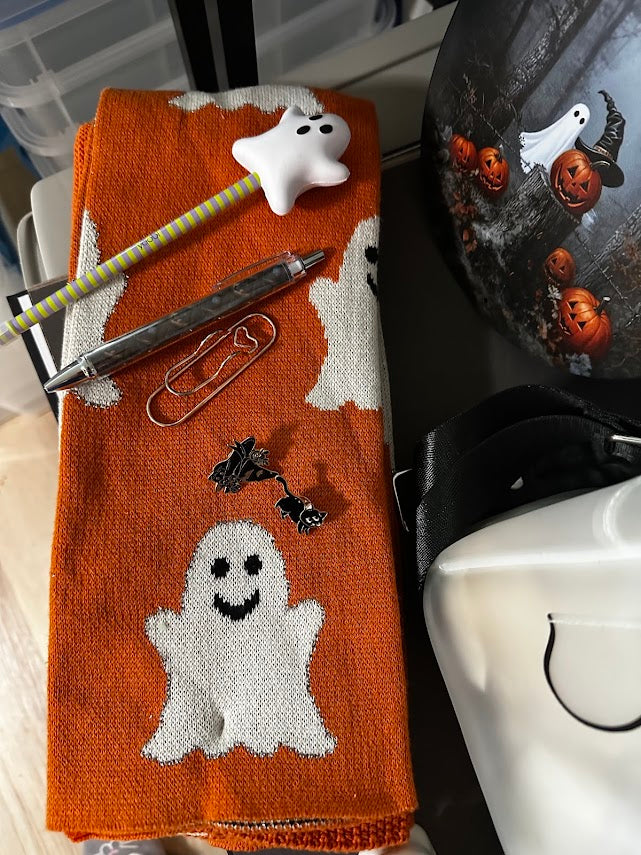 BOO! Ghost Boo Basket – Clear Ghost Backpack, Ghost Decor, Kitchen Towels &amp; More