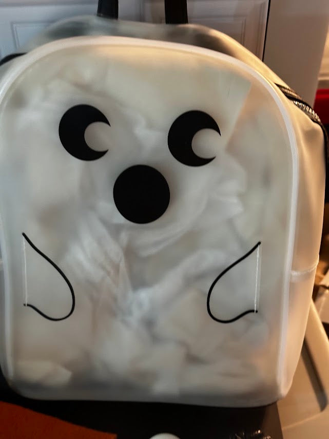 BOO! Ghost Boo Basket – Clear Ghost Backpack, Ghost Decor, Kitchen Towels &amp; More