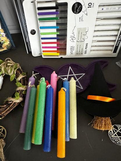 Witchy Boo Basket – Moon Ritual Coloring Book, Spell Jar Kit, Tarot &amp; Charms