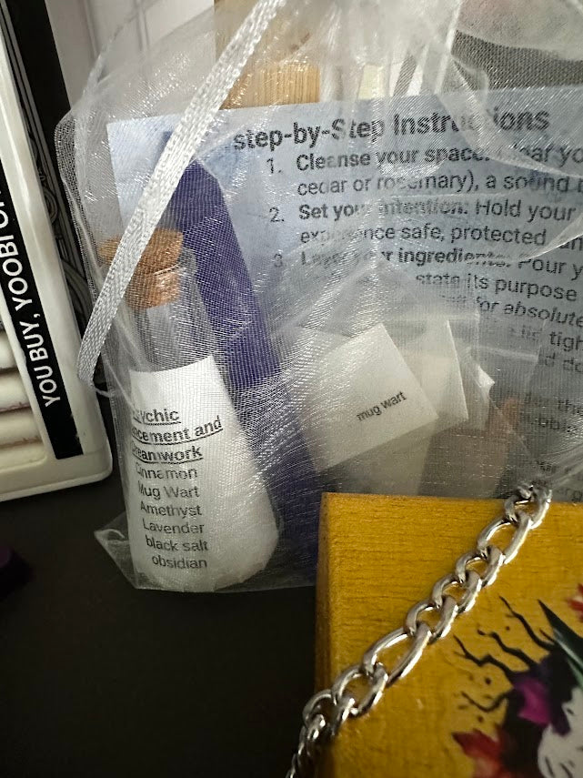 Witchy Boo Basket – Moon Ritual Coloring Book, Spell Jar Kit, Tarot &amp; Charms