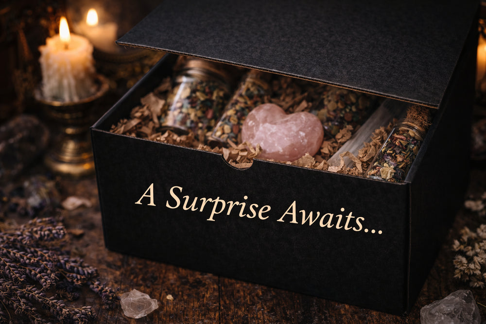 Deluxe Intuitive Witch Box – Personalized Ritual Set | Custom Witchcraft Kit, Crystals, Altar Tools
