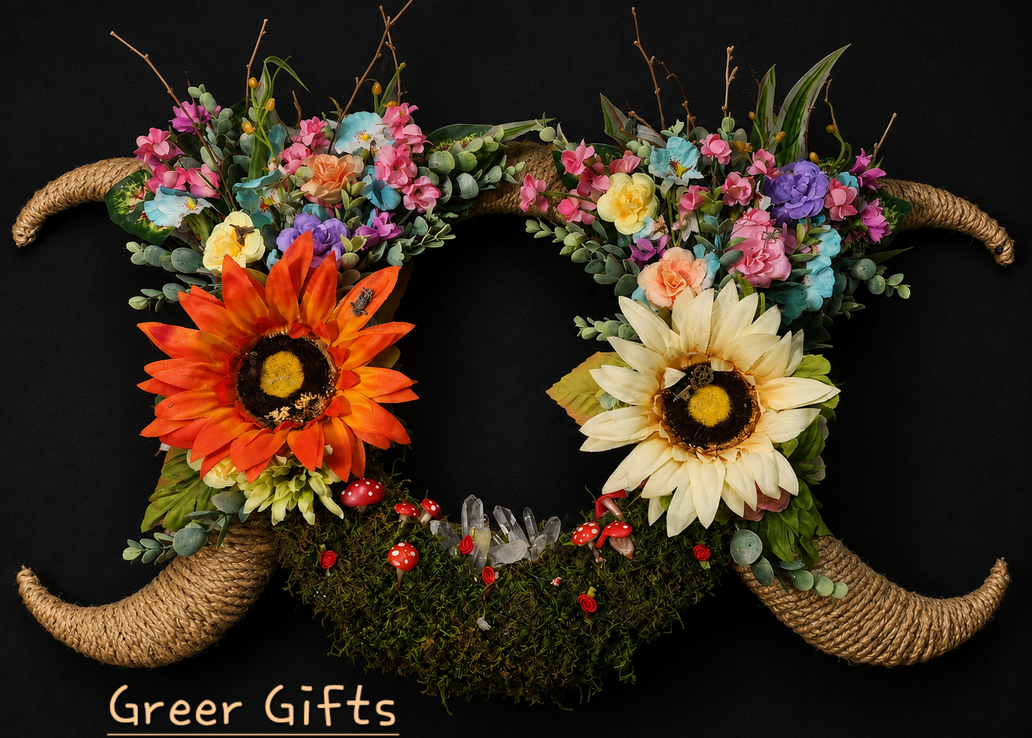 Triple Moon Wreath