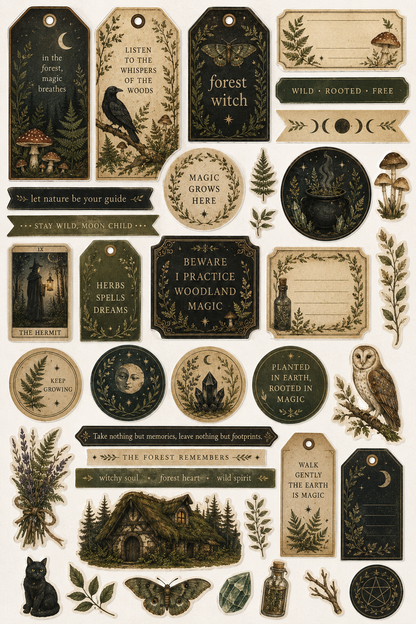 The Paper Witch Collection - Sticker Sheet