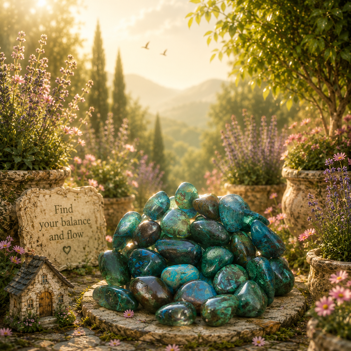 Chrysocolla ~ Tumbled