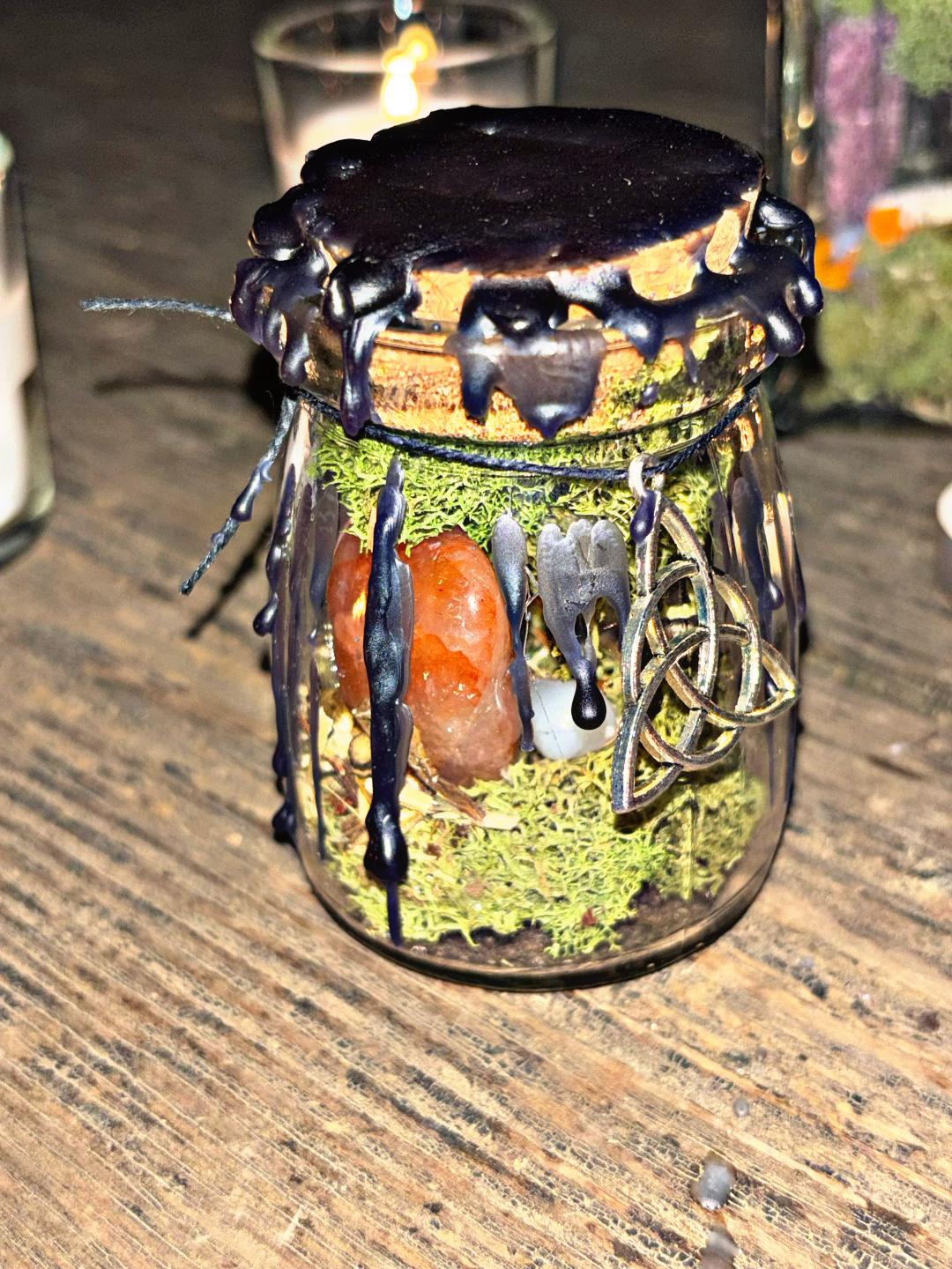 Samhain witch jars