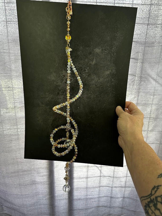 Sara’s Suncatchers – Citrine &amp; Topaz Spiral