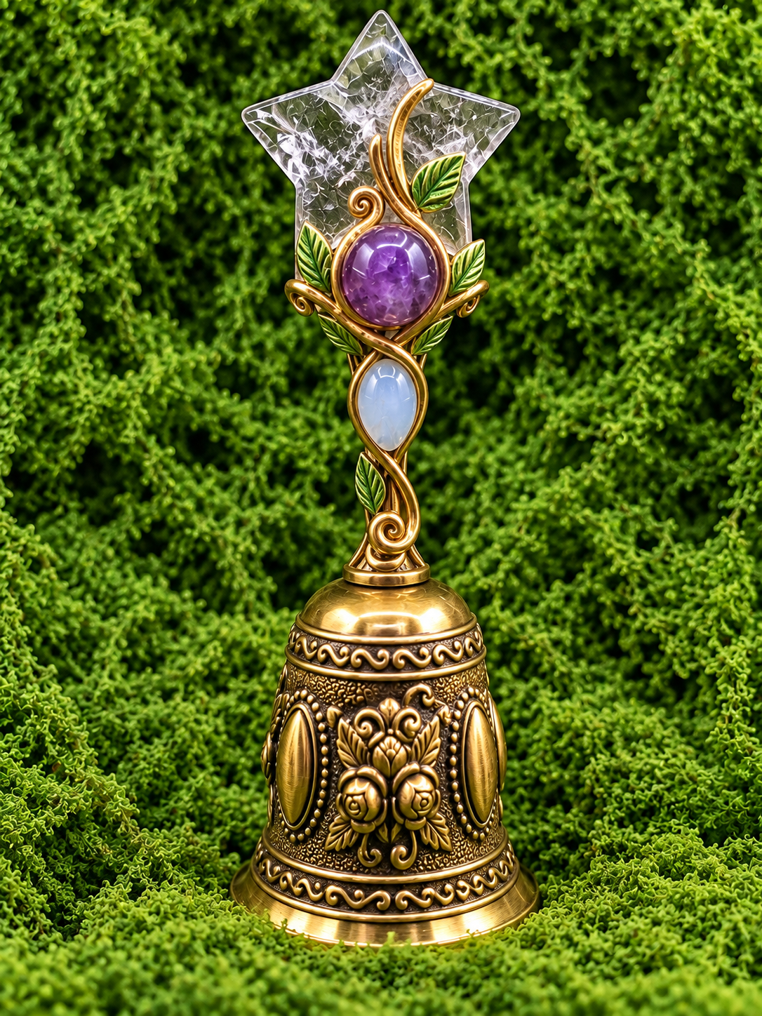 Clear Quartz Star Bell 
