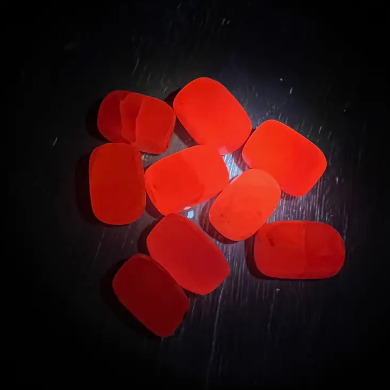 Tumbled Pink Mangano Calcite Crystals - UV Reactive Stone