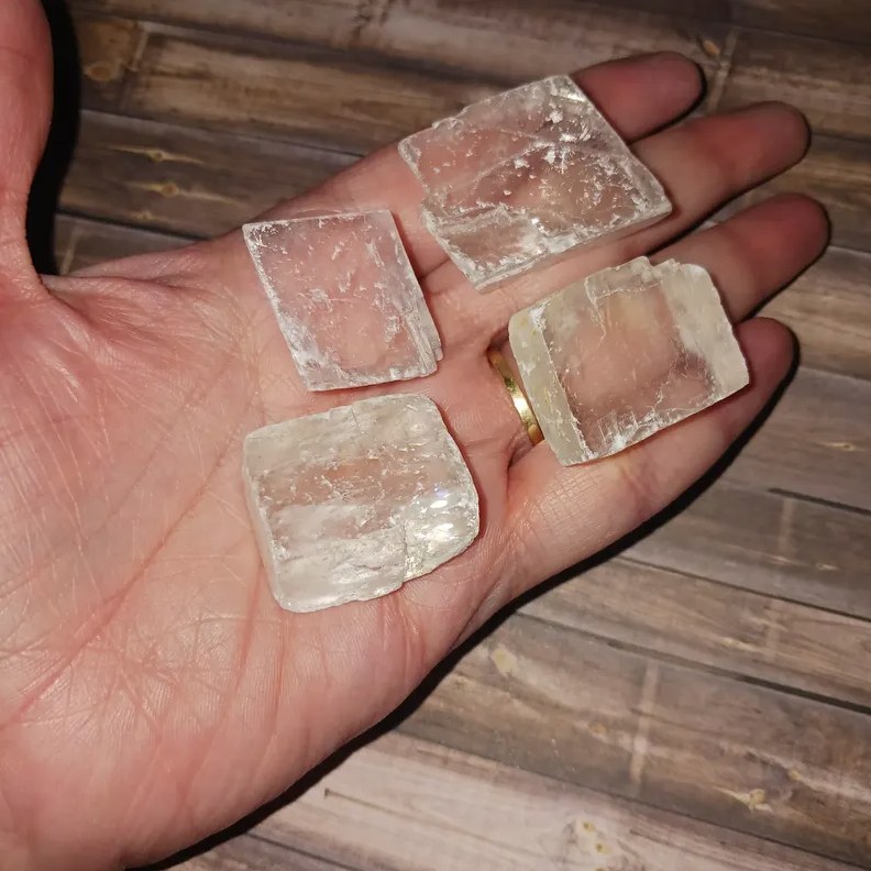 Raw Optical Calcite Crystal, Viking Sunstone, B Grade