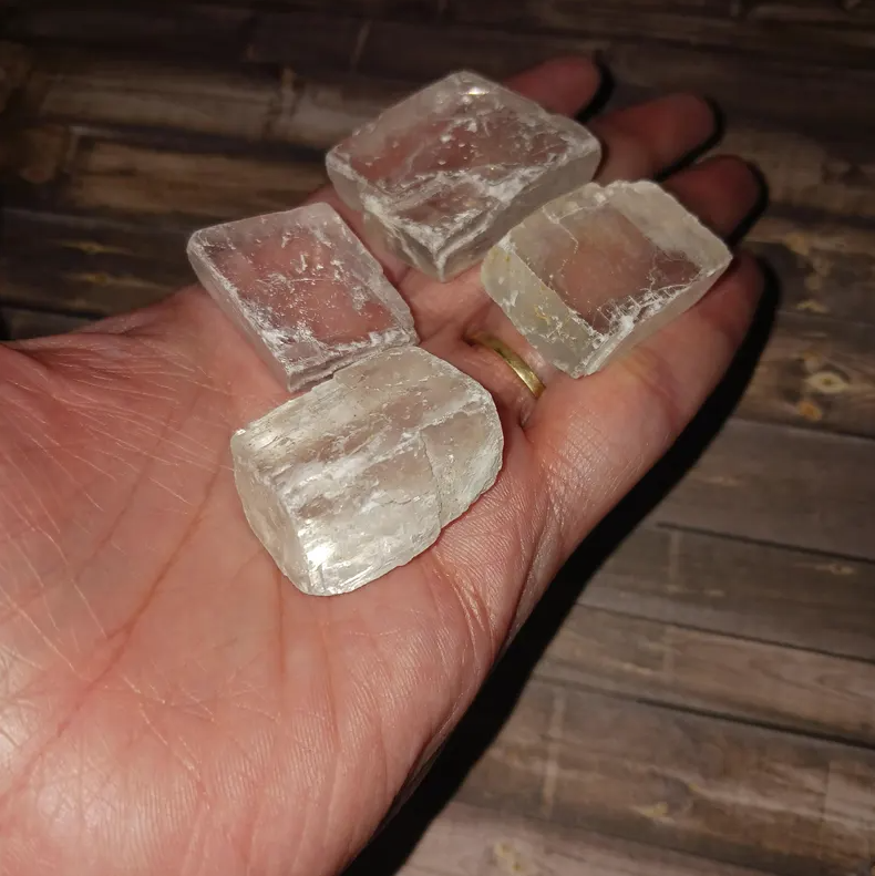 Raw Optical Calcite Crystal, Viking Sunstone, B Grade