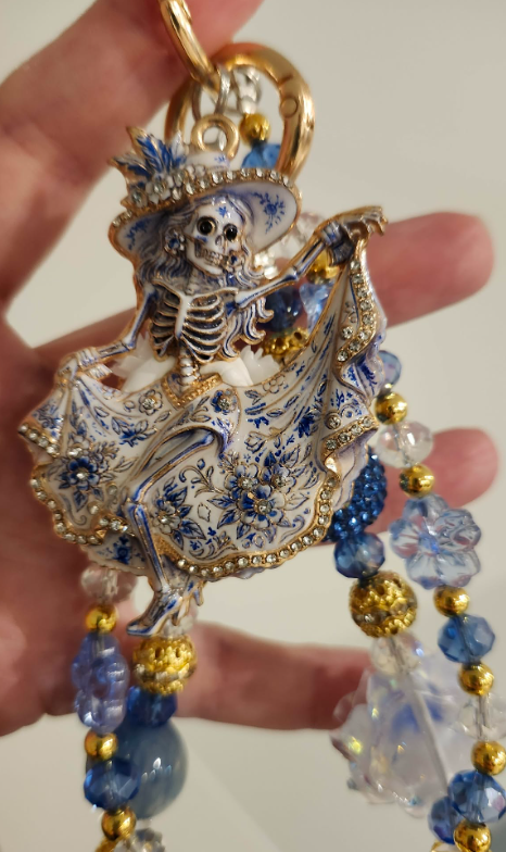 Handbag &amp; Purse Chain - Dancing Lady Skeleton