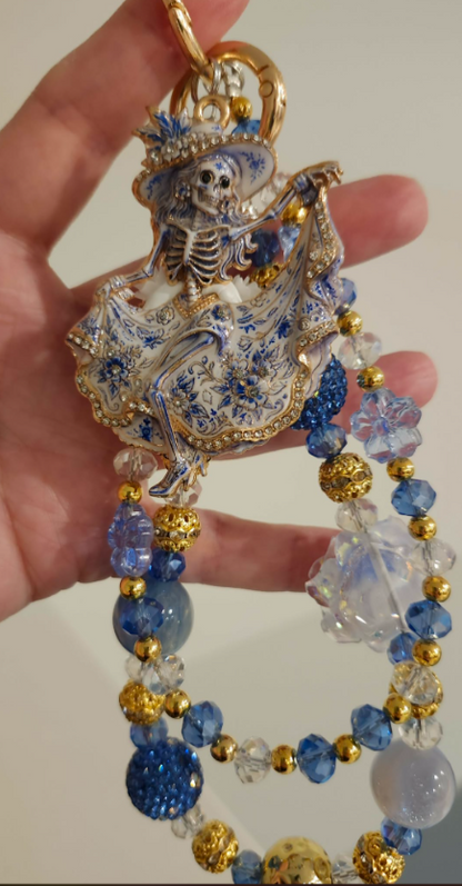 Handbag &amp; Purse Chain - Dancing Lady Skeleton