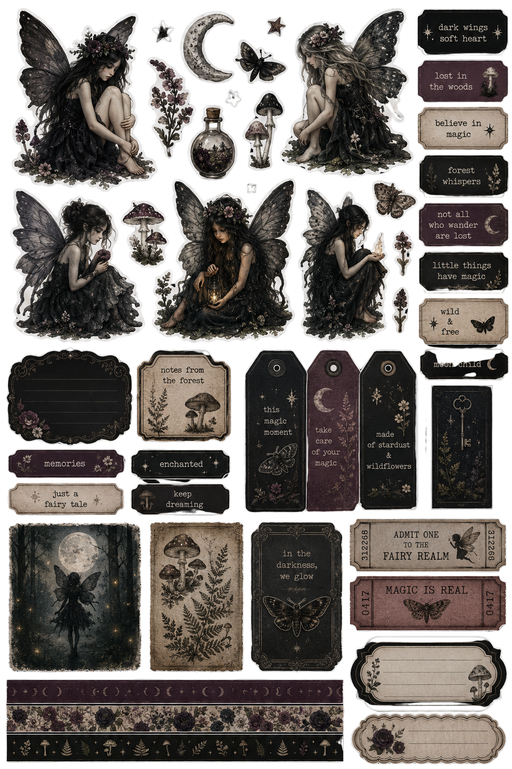 The Paper Witch Collection - Sticker Sheet