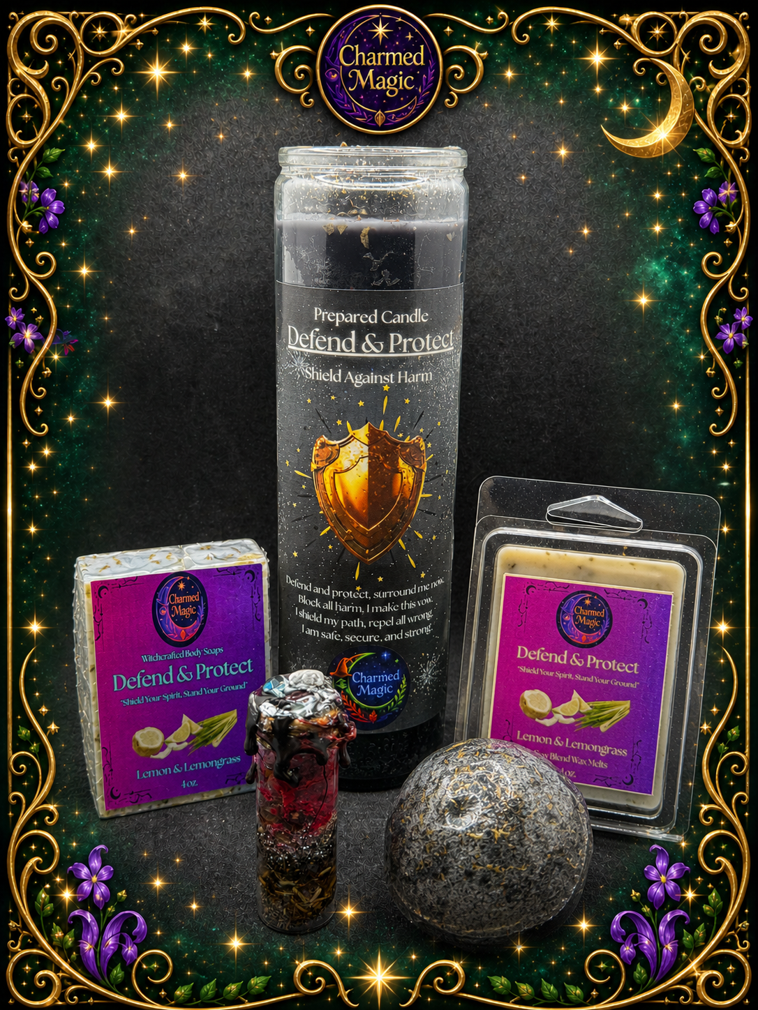 DEFEND &amp; PROTECT — SPIRITUAL SHIELD RITUAL BUNDLE