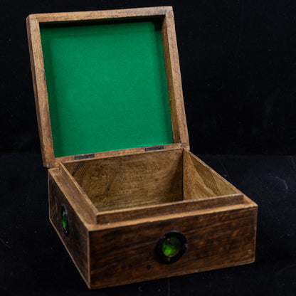Deluxe Novice Witch Spellcasting Starter Kit with Hardwood Pentacle &amp; “Crystal Eye” Storage Box
