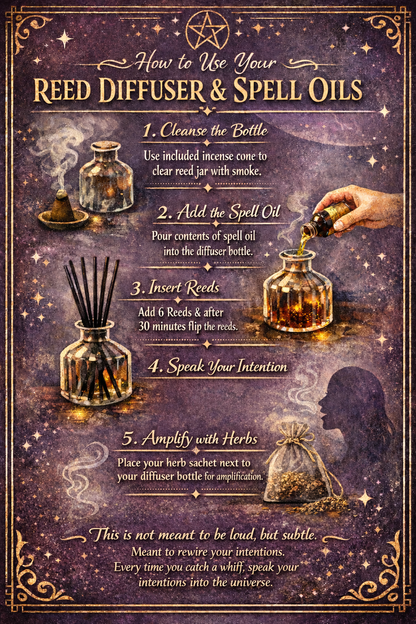 Money Magnet Reed Diffuser Spell Oils