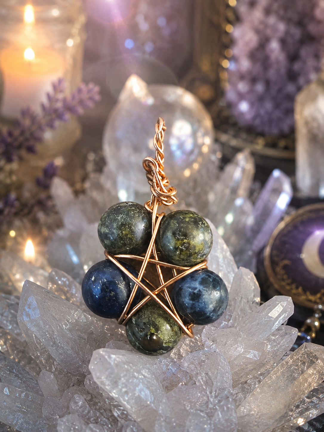 Guardian Pentacle - Dragons Blood &amp; Lapis Lazuli