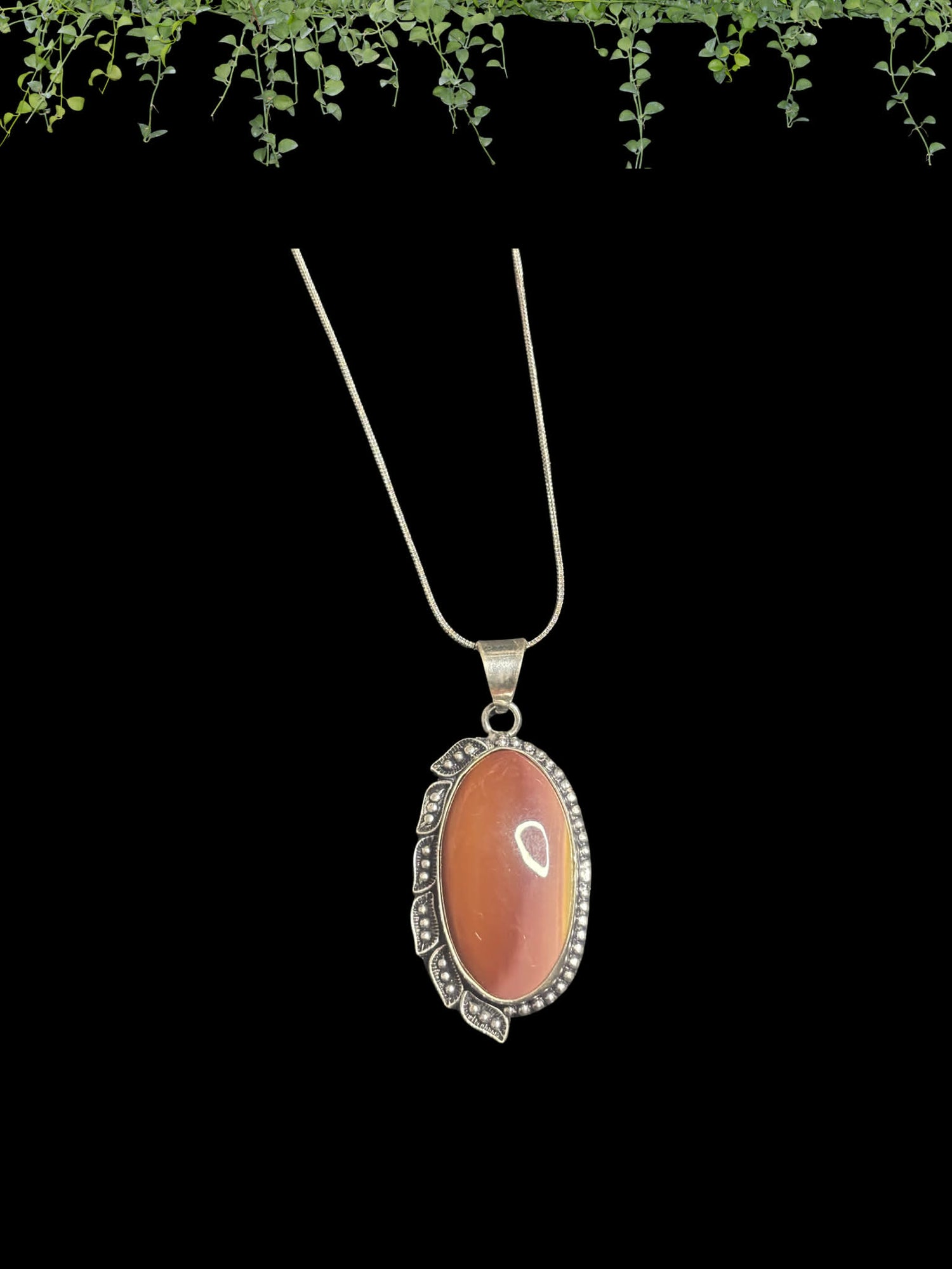 Scottish Red Agate Crystal Necklace