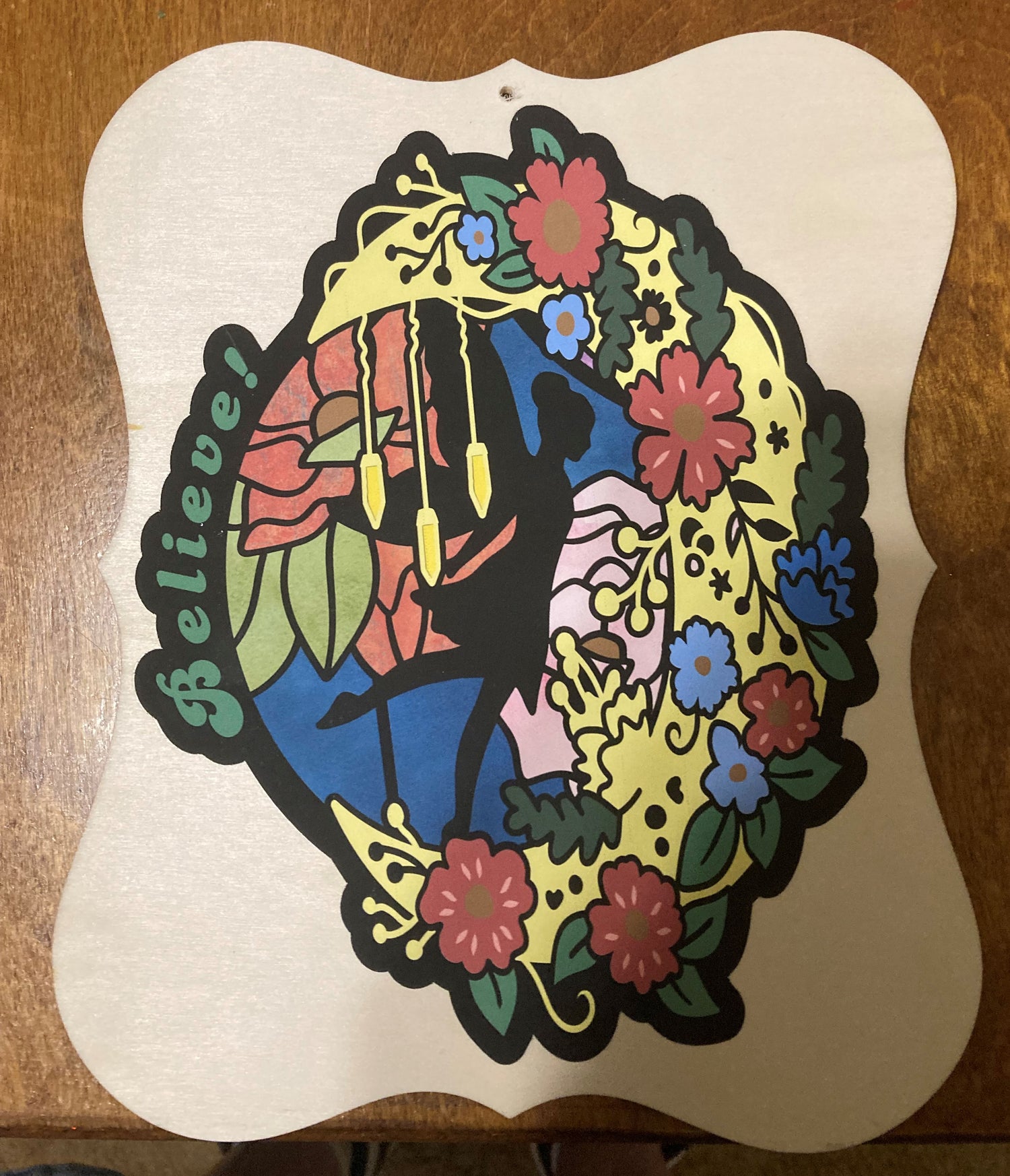 Handmade Fairy "Stained Glass" Sign