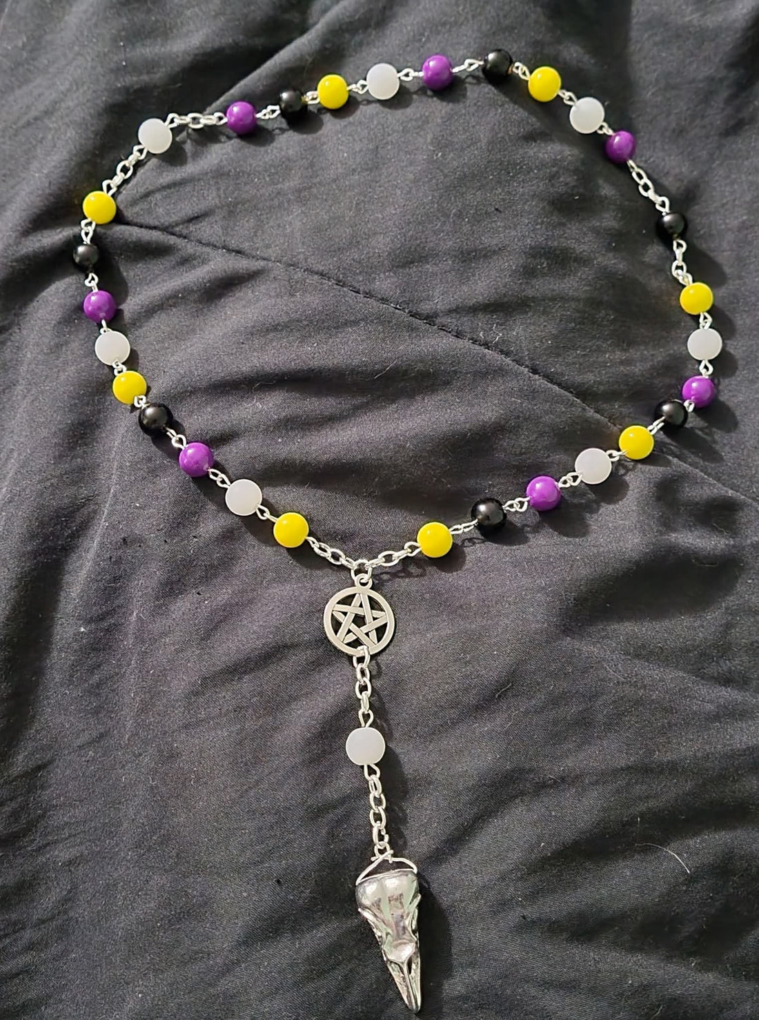 Non Binary Pride Pagan Rosary