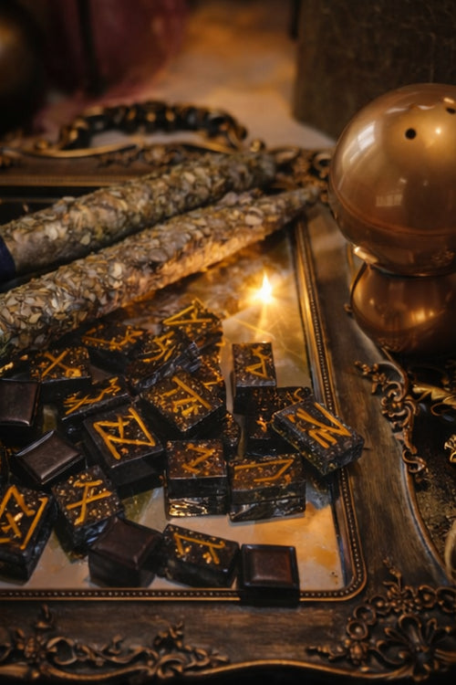 Golden Relic Mystery Capsule – Intuitively Curated Ritual Set | Crystals, Jewelry, Altar Tools