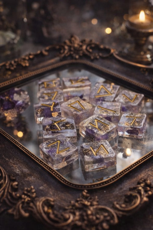 How To Make Runes Handmade Rune Set with Guidebook – Beginner Divination Runes | Resin R ...