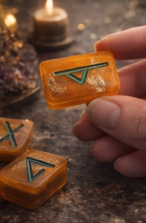 Resign Rune Handmade Rune Set with Guidebook – Beginner Divination Runes | Resin R ...