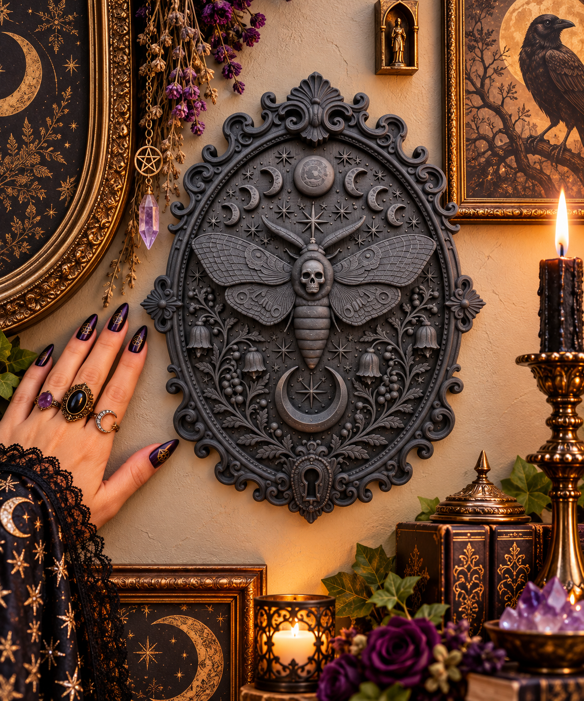 Victorian Gothic 3D Frame Collection - Lunar Deathmoth