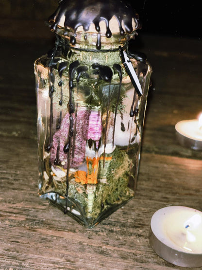 Samhain witch jars